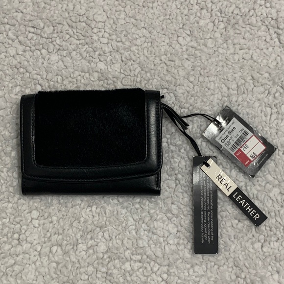 Jasper Conran Genuine Leather with Fur Wallet - Picture 8 of 17